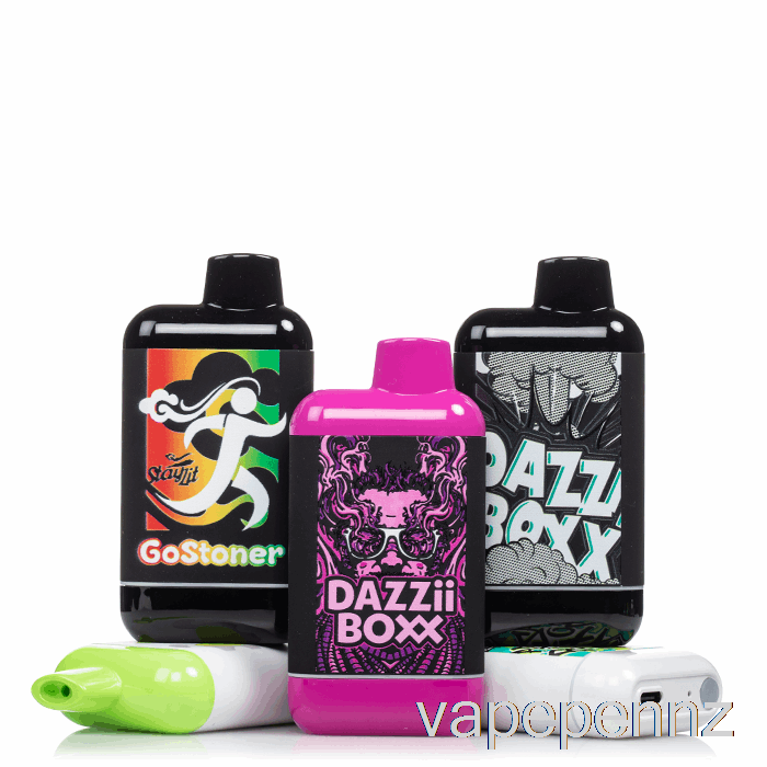 Dazzleaf DAZZii Boxx 510 Battery BTC Gold / Black (Leather) VAPE NZ